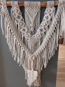 Duża makrama, 50 cm x 70 cm.