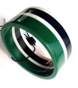 Bransoletka Solar szeroka zielona