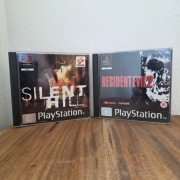 Silient Hill, Resident Evil 2 PSX PS1 Eng. Black Leber