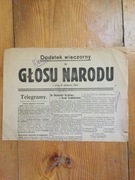 Głos Narodu dodatek sierpień 1914 Twierdza Kraków