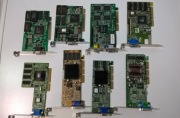 Karty graficzne 8szt. PCI AGP Retro Sprawne 