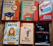 6 szt ZESTAW książek dla dziewczynki 9+ Hania Greta Pippi 