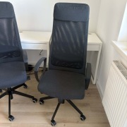 Fotel obrotowy biurowy Ikea Markus małe