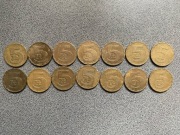 Monety 5zł z 1975roku-14sztuk różne daty Polecam!
