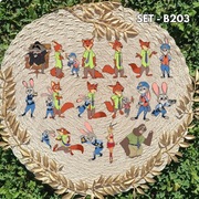 Komplet naklejek | Zwierzogród