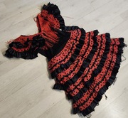 strój hiszpanka flamenco grochy biedronka 487