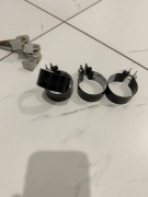 Obejmy Rynny PVC Galeco stal 50 mm czarna 4szt