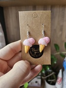 Kolczyki lody lody w rożku 