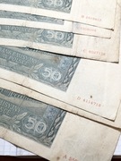 6 sztuk 50 zł 1941 rok