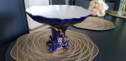 Porcelana rumuńska kobalt ARPO przepiękna porcelanowa Patera na owoce