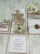 Elegancki Exploding box PREMIUM na Komunię Świętą, Pamiątka Komunii 