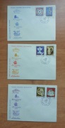 3 koperty Vintage 1szy dzień obiegu Polska ceramika szlachetna