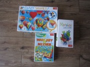 Gra Mistakos-walka o stołki, Gra Warcaby+Młynek, Puzzle Crazy Shapes 