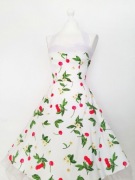 Sukienka wakacyjna na urodziny party gorsetowa wiązana retro lata 50 80