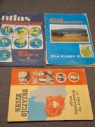 3 SZT atlasy szkolne PRL