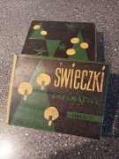 ŚWIECZKI CHOINKOWE LICHTARZYKI NOWE LATA 60 PRL ZAPAKOWANE 