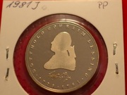 Wm-B-B2 (a)  Niemcy 5 marek 1981J Proof w oryginalnej folii