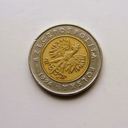 1 #  5 złotych 1994 od 5 zł destrukt od str. orła mniejszy rdzeń