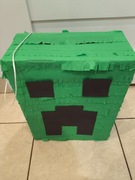 Piniata urodziny Minecraft creeper do rozbicia kijem 