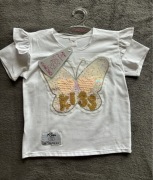 Bluzeczka z cekinowym motylem r. 110