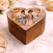 Szkatułka Serce Belle Époque– Rękodzieło Premium Design unikat na prezent