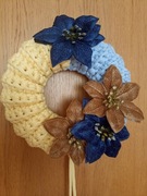 Wianek na drzwi Świąteczny ręcznie robiony 