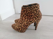 buty Botki na szpilce Graceland panterka r. 41