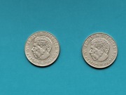 1 KORONA, SZWECJA, 2 sztuki, 1961, 1964, AG 400, 7,00 gram