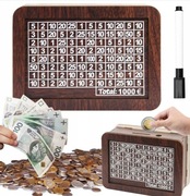 Drewniane skarbonki z celem 1000 