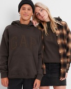 GAP Teen brązowa bluza dresowa duże logo unisex