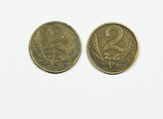 Moneta 2 zł ZŁOTE 1982 DWIE SZTUKI