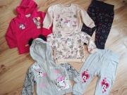 Zestaw dziewczynka 6 sztuk rozm.80