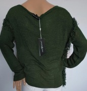 Sweet Revenge cienki sweter frędzle L/xl