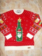 Jolly sweter świąteczny z lampkami męs. r.L