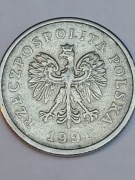 Destrukt Moneta 1 zł 1991 rok