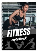 FITNESS, notebook, zeszyt w kratkę, A4, 80k
