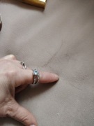 Zestaw pierścieni  ze stopu cynku zz cyrkonią