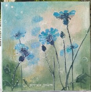 Obrazek malowany ręcznie, akryl, 20cmx20 cm