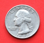 25   Centów   1988  P    r -     USA  Liberty