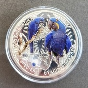 Zambia 1.000 kwacha 2014 ara hiacyntowa