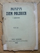 Mapa ziem polskich 1920 r. Połonieckiego