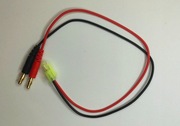 Kabel z wtyczką mini Tamiya na wtyk bananowy 4,0 mm