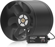 Hon&Guan Wentylator rurowy 200 mm 1060 m³/h regulowany wentylator kanałowy