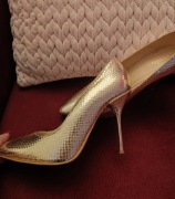 Złote szpilki Wojas roz 38,5