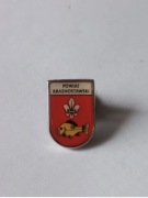 Herb powiat Krasnostawski przypinka pin odznaka wpinka