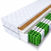 Materac Kieszeniowy Carl 200x90 H3/H4 - Dwustronny, Kokos  Komfort trwałość