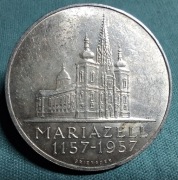 Moneta srebrna Austria 25 szylingów 1157 1957 Mariazell