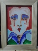 Akwarela obrazek Alicja w krainie czarów 