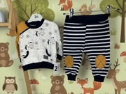 Komplet dresowy dla chłopca bluza i spodnie rozmiar 86