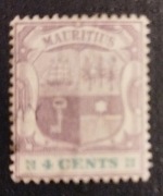 Kol.ang. MAURITIUS: 1895/99r. Mi 85. kas.